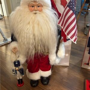 Vintage Patriotic Santa Claus Figurine